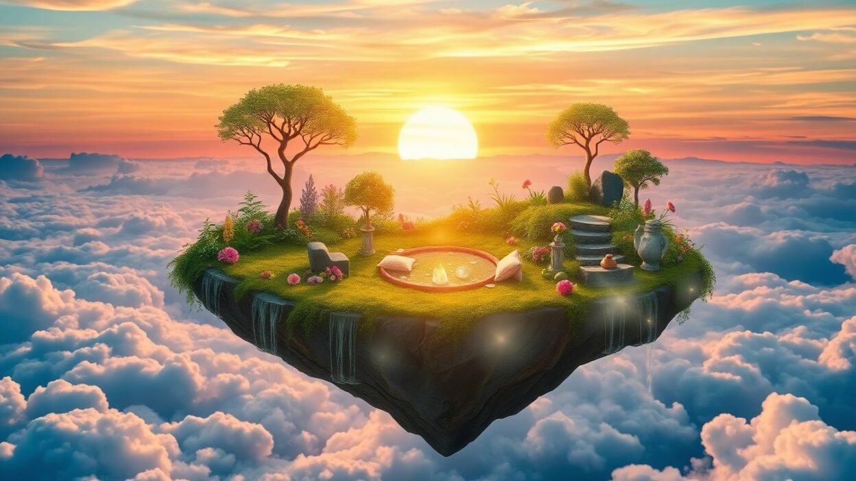 Tranquil sanctuary illustrating calming techniques for instant anxiety relief